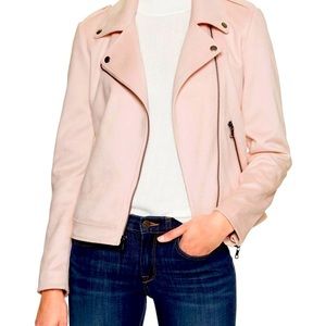 Banana Republic Vegan Suede Moto Jacket
